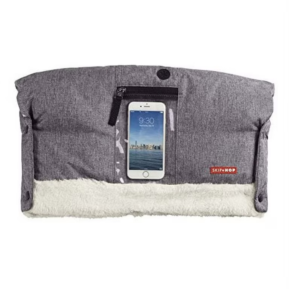 🩵 Skip Hop Stroll-and-Go 3-Season Hand Muff, Grey stroller accessory